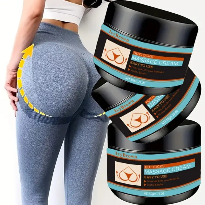 Cream massage buttocks