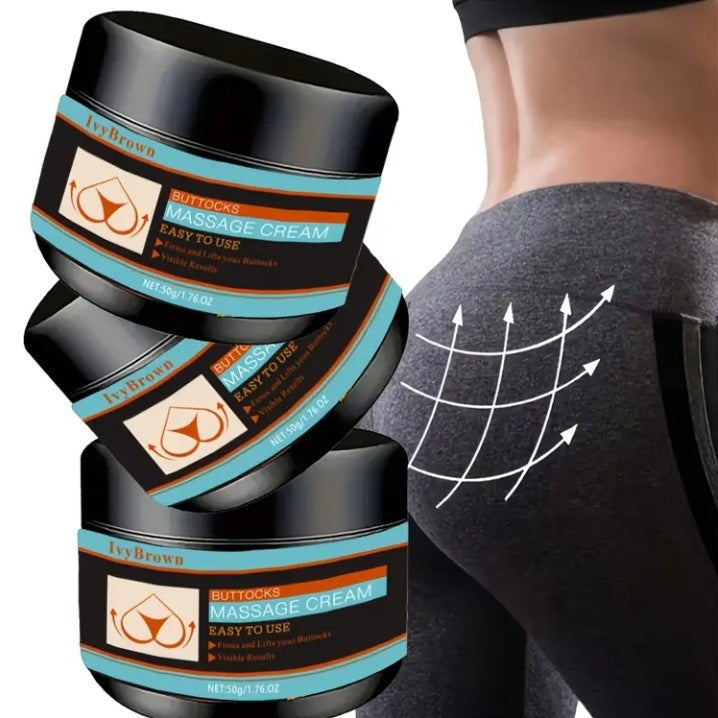 Cream massage buttocks
