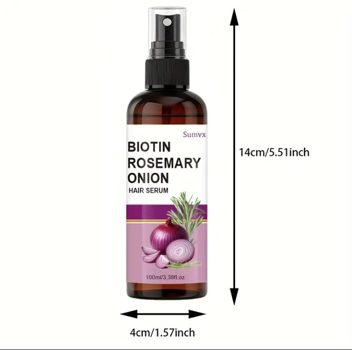 Biotin Rosemary onion hair serum
