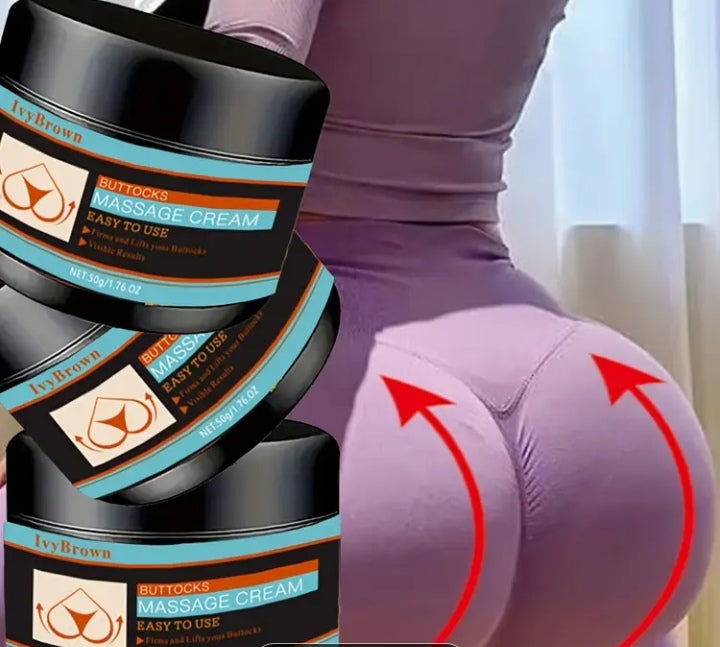 Cream massage buttocks