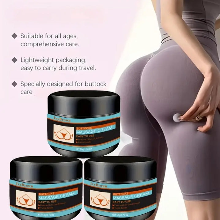 Cream massage buttocks