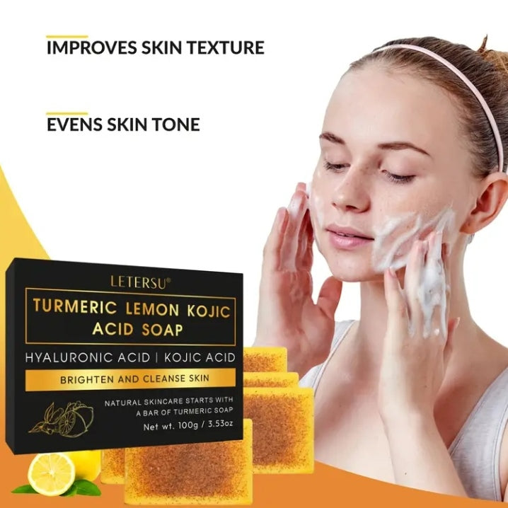 Tumeric & lemon brightening Kojic soap