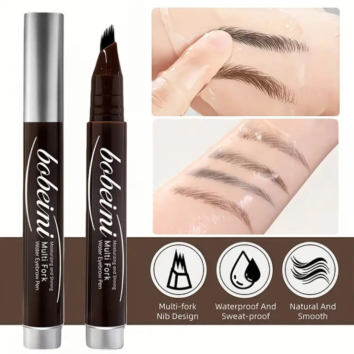 Dual action quick water eyebrow pencil