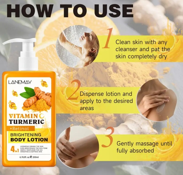 Tumeric body lotion