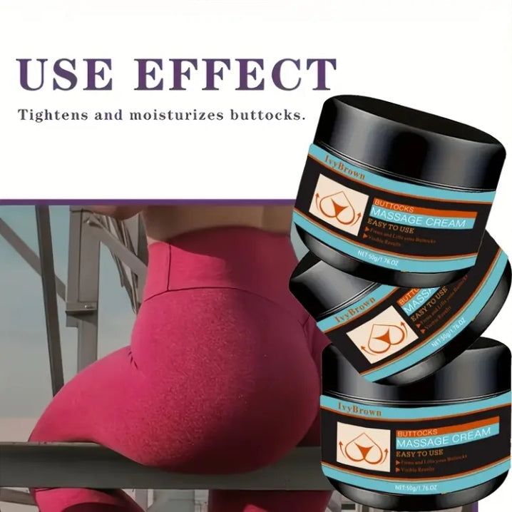 Cream massage buttocks