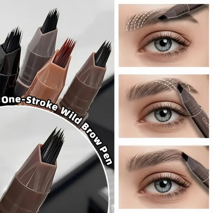 Dual action quick water eyebrow pencil