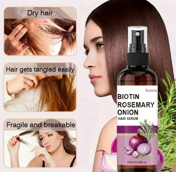 Biotin Rosemary onion hair serum