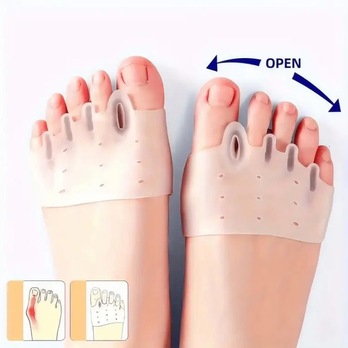 2pcs silicone toe separatir fore protector set